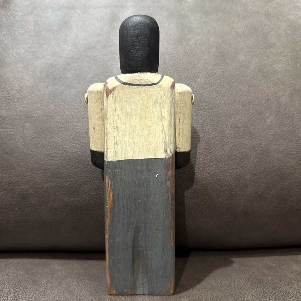 Wolf Creek Hand Carved Black African Cook Chef USA Vintage 1986 Signed MJ Dated - Picture 2 of 5